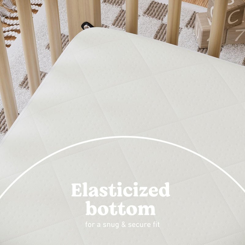 Graco Premium Waterproof Crib and Toddler Mattress Protector - 2 Pack, GREENGUARD Gold Certified - Image 2